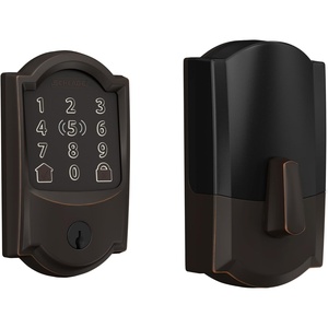 image:imageSchlage Encode Plus Smart WiFi Deadbolt Lock Tap to Unlock Aged BronzeAged Bronze