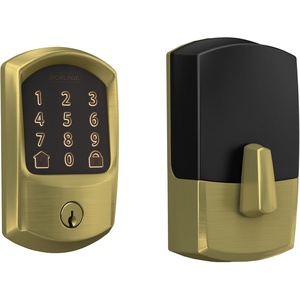 image:imageSchlage Encode Smart WiFi Deadbolt Lock with Century Trim Satin NickelSatin Brass