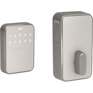 image:imageSchlage Sense Pro UWB Smart Deadbolt Lock HandsFree Unlock Matte BlackSatin Nickel